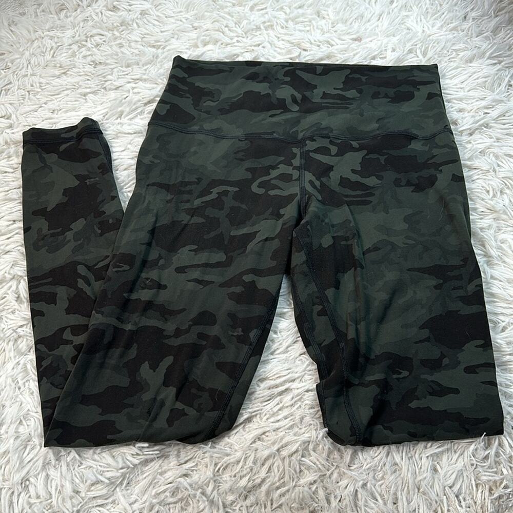 Lululemon Align Pant *Full Length 28" Incognito Camo Multi Gator Green